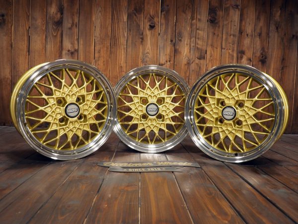 BBS RA252 14 inch Alloy Wheels 4×100 6.5Jx14 ET30 BMW E21 2002 E30 VW Rabbit GTI three wheels front view