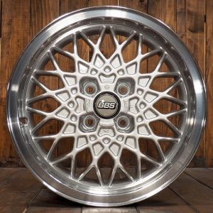 BBS RA252 15 inch Alloy Wheels 4×100 6Jx15 ET35 BMW E30 VW Golf 1 GTI, Golf 2 GTI Silver