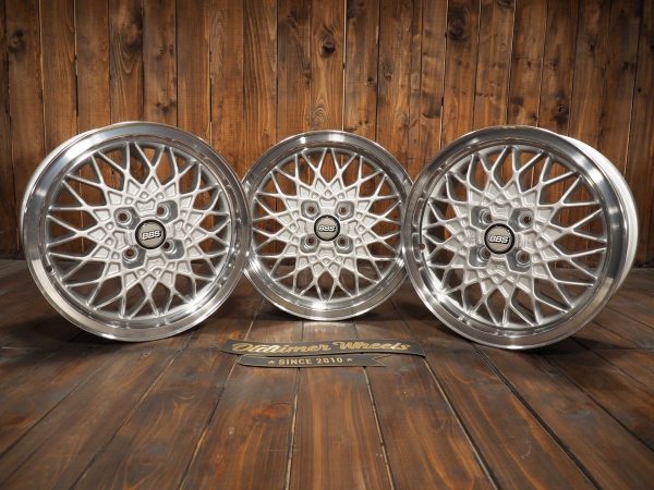 BBS RA252 15 inch Alloy Wheels 4×100 6Jx15 ET35 BMW E30 VW Golf 1 GTI, Golf 2 GTI three wheels