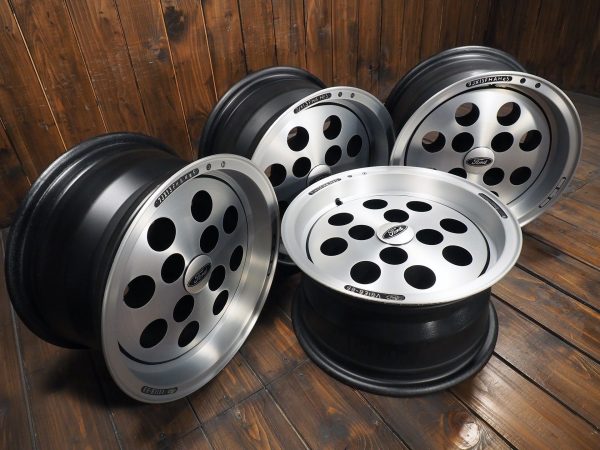 Ford Capri Pepperpot Alloys 7Jx13 Wheels ET05 4×108 PCD 13inch four wheels side view