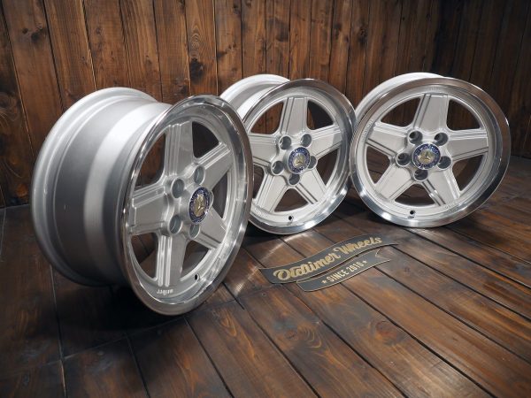 Melber Penta Wheels 7x15 ET24 Alloys Mercedes AMG three wheels from left