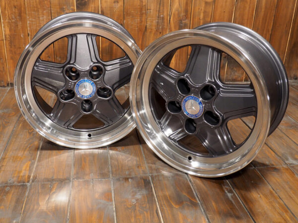 Mercedes Benz 15 inch Alloy Wheels 5x112 7Jx15 ET23 W107 W123 W116 W124 Penta 2 wheels right side