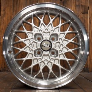 BBS RA252 15 inch Alloy Wheels 4×100 6Jx15 ET35 BMW E30 VW Golf 1 GTI, Golf 2 GTI. Painted in Silver. Available in other colors.